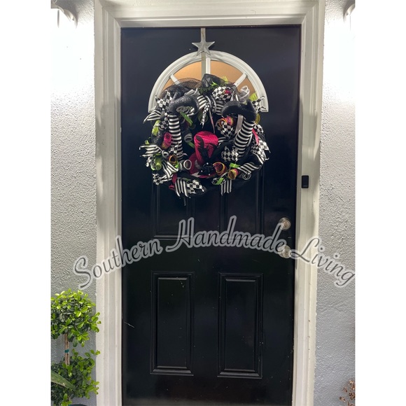 Happy Halloween Witch Wreath - Picture 4 of 5